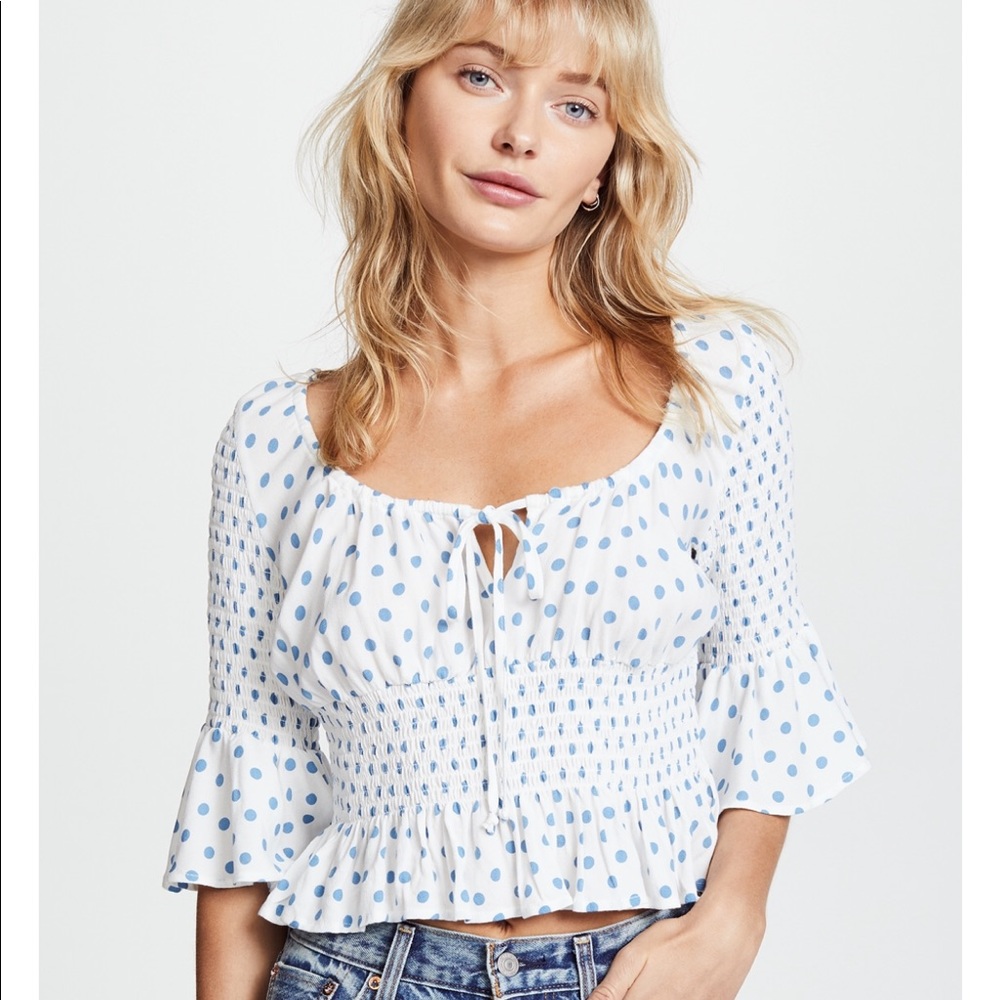 Free People A Bit of Something Sweet Crop Top